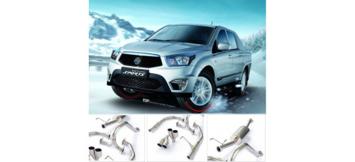 a.jun dual muffler kit ssangyong korando actyon 2012-16